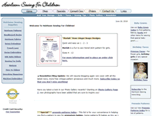 Tablet Screenshot of heirloomsewingforchildren.com